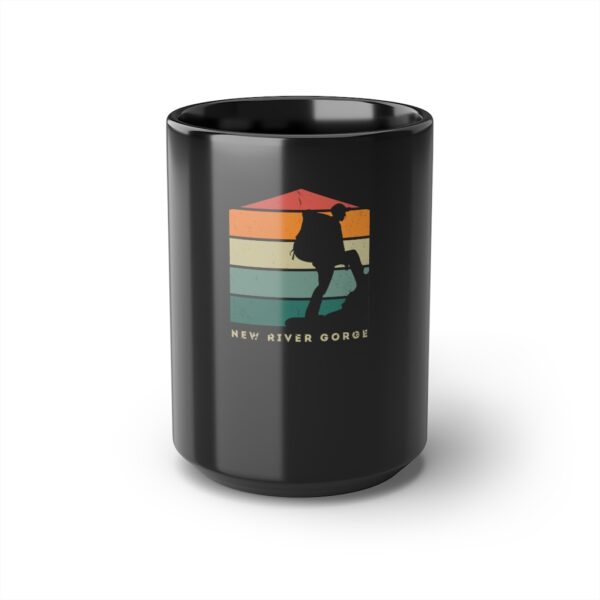 Vintage New River Gorge Sunset Hiker Mug, 15oz